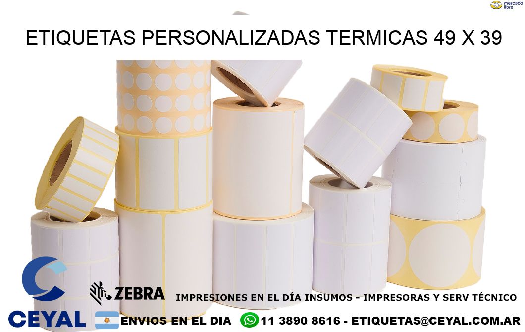 ETIQUETAS PERSONALIZADAS TERMICAS 49 x 39