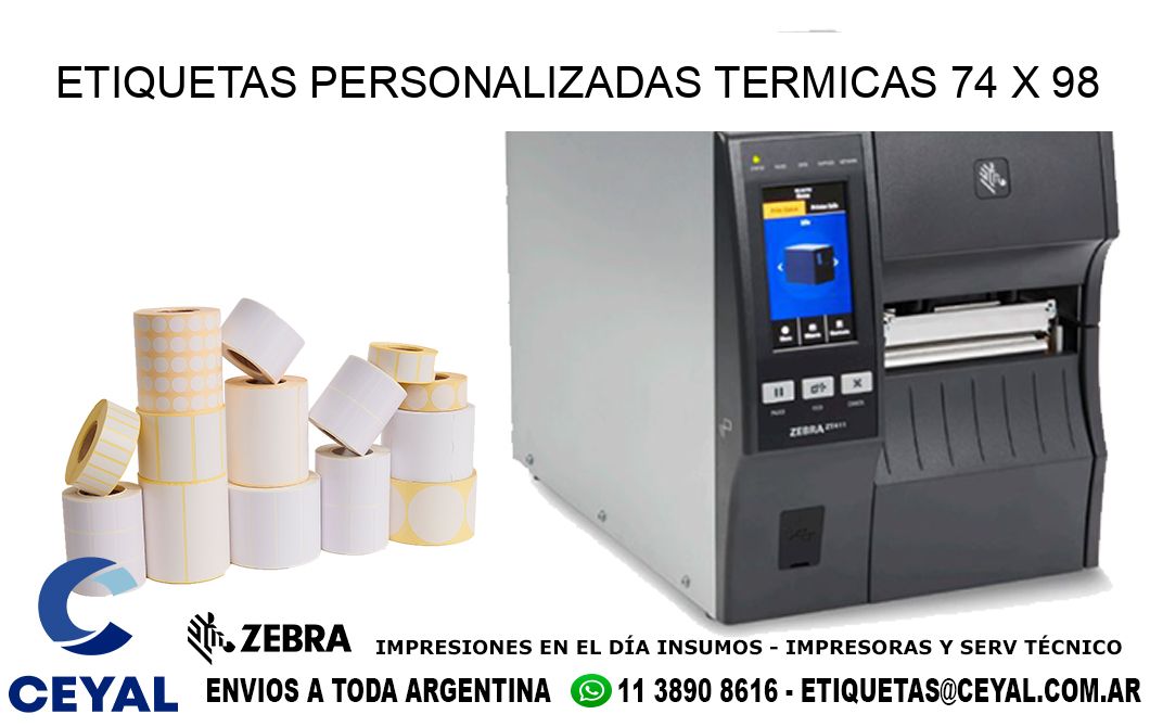 ETIQUETAS PERSONALIZADAS TERMICAS 74 x 98