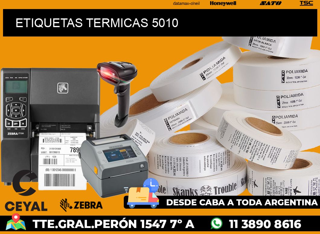 ETIQUETAS TERMICAS 5010