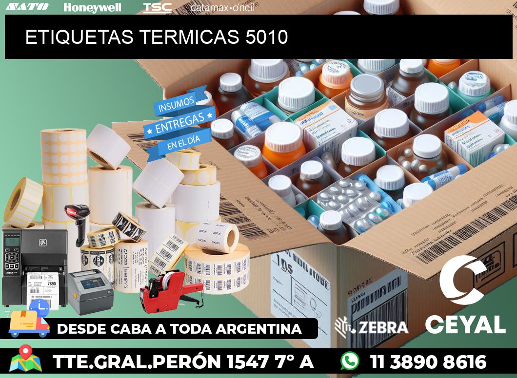 ETIQUETAS TERMICAS 5010