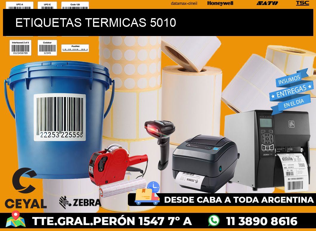 ETIQUETAS TERMICAS 5010