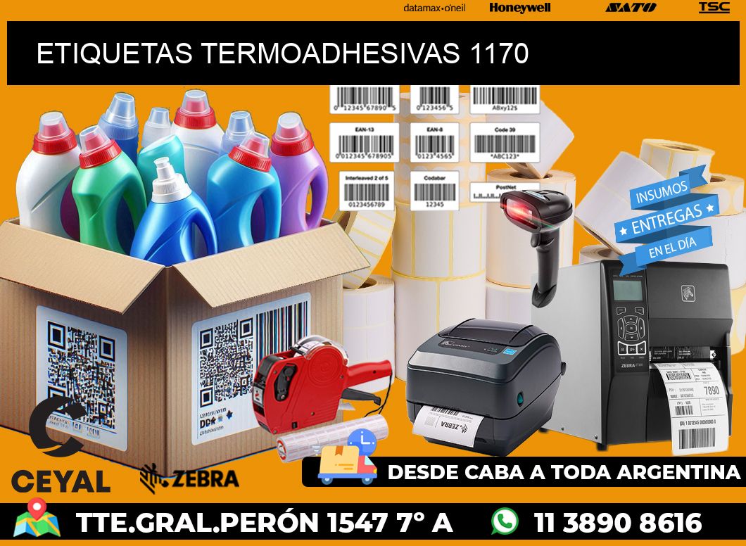 ETIQUETAS TERMOADHESIVAS 1170