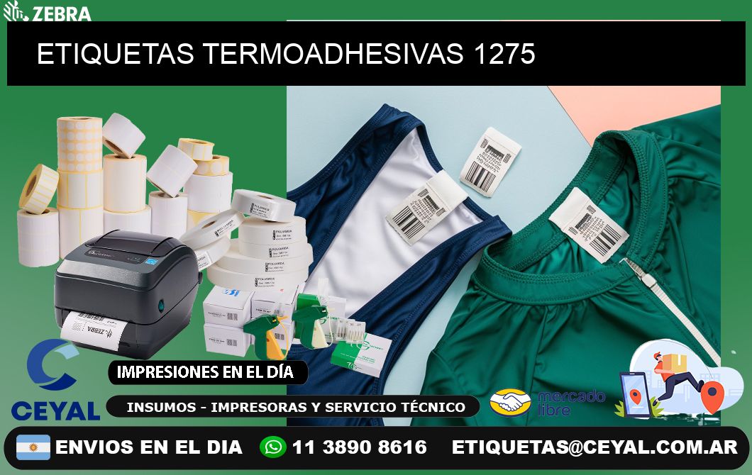 ETIQUETAS TERMOADHESIVAS 1275
