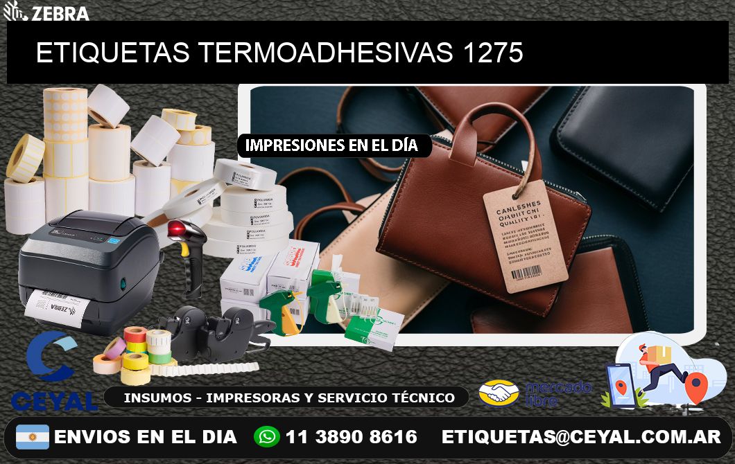 ETIQUETAS TERMOADHESIVAS 1275