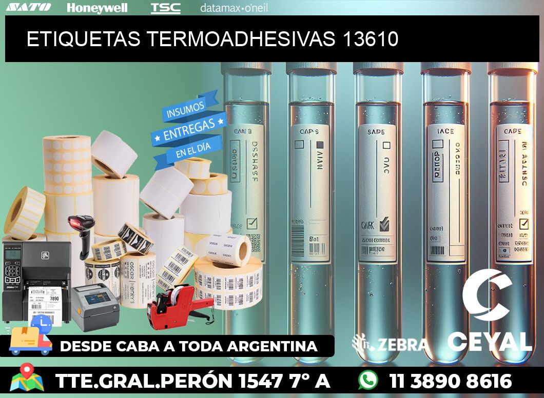 ETIQUETAS TERMOADHESIVAS 13610