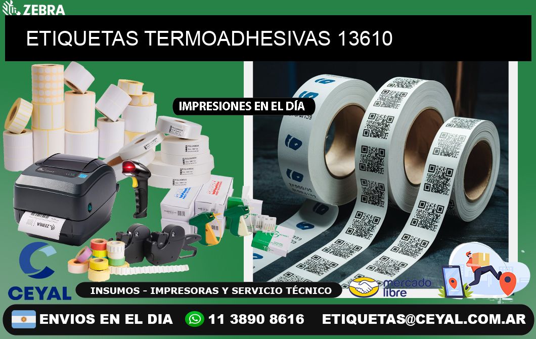 ETIQUETAS TERMOADHESIVAS 13610