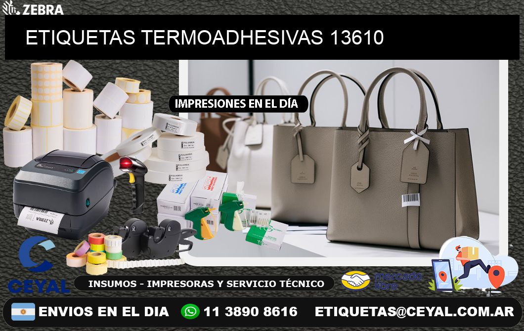ETIQUETAS TERMOADHESIVAS 13610
