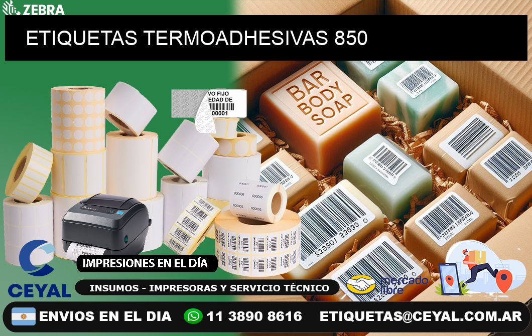 ETIQUETAS TERMOADHESIVAS 850