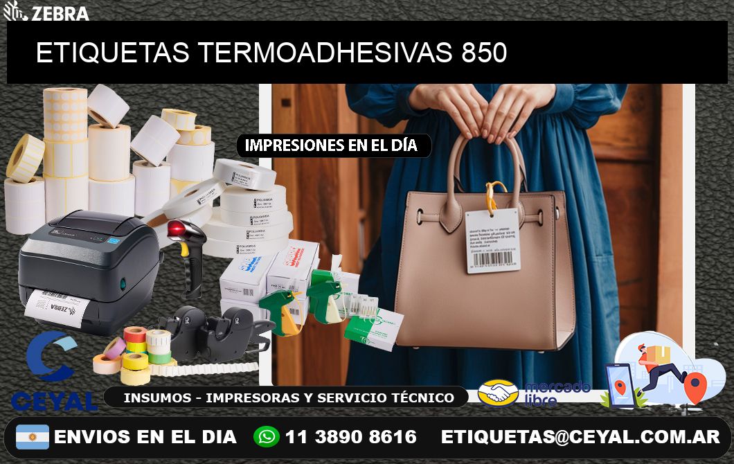 ETIQUETAS TERMOADHESIVAS 850