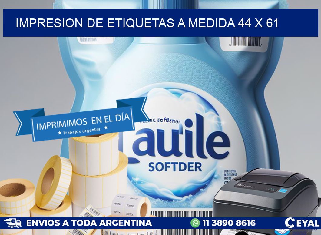 IMPRESION DE ETIQUETAS A MEDIDA 44 x 61