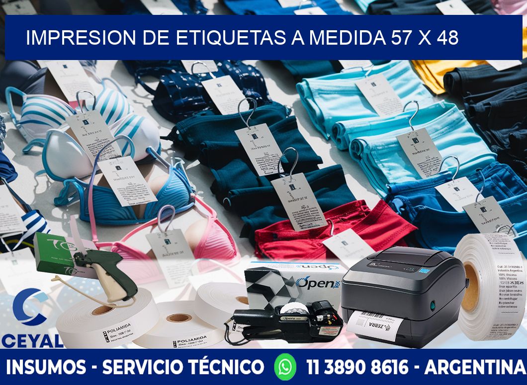 IMPRESION DE ETIQUETAS A MEDIDA 57 x 48