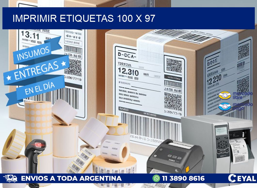 IMPRIMIR ETIQUETAS 100 x 97