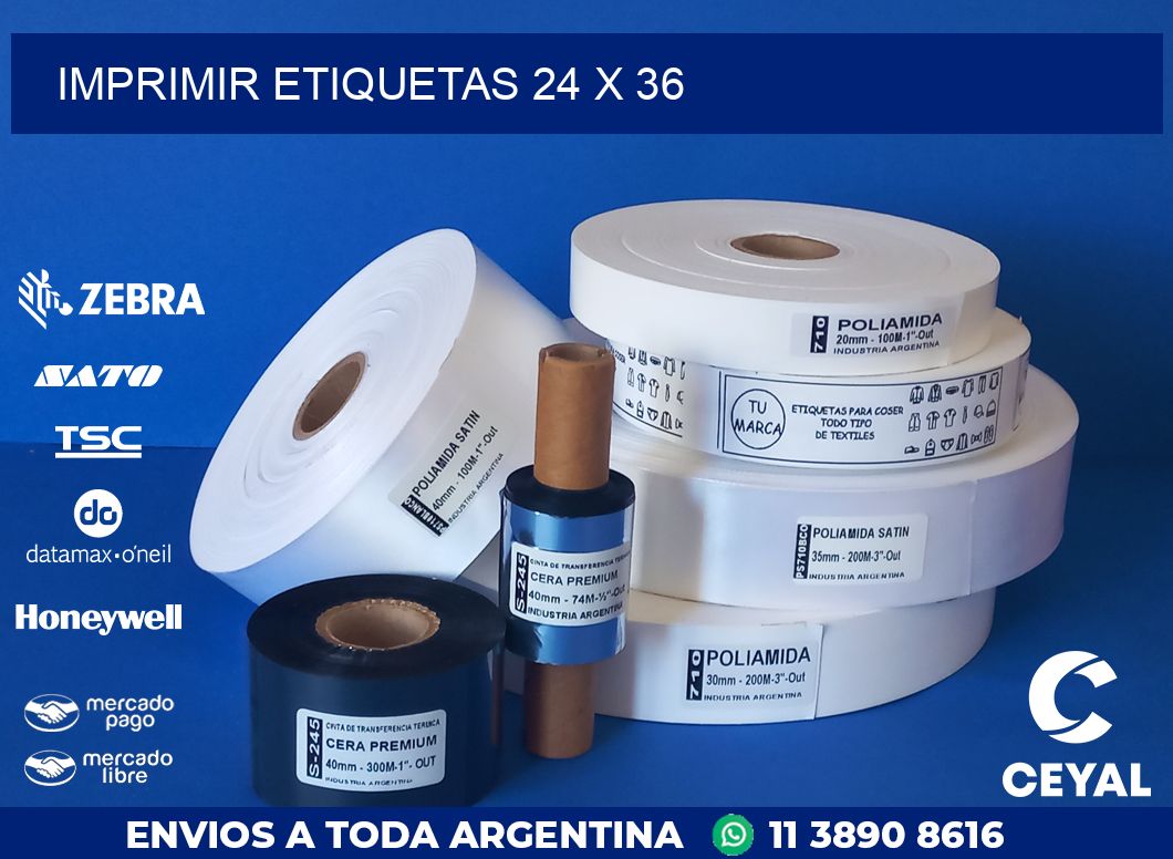 IMPRIMIR ETIQUETAS 24 x 36