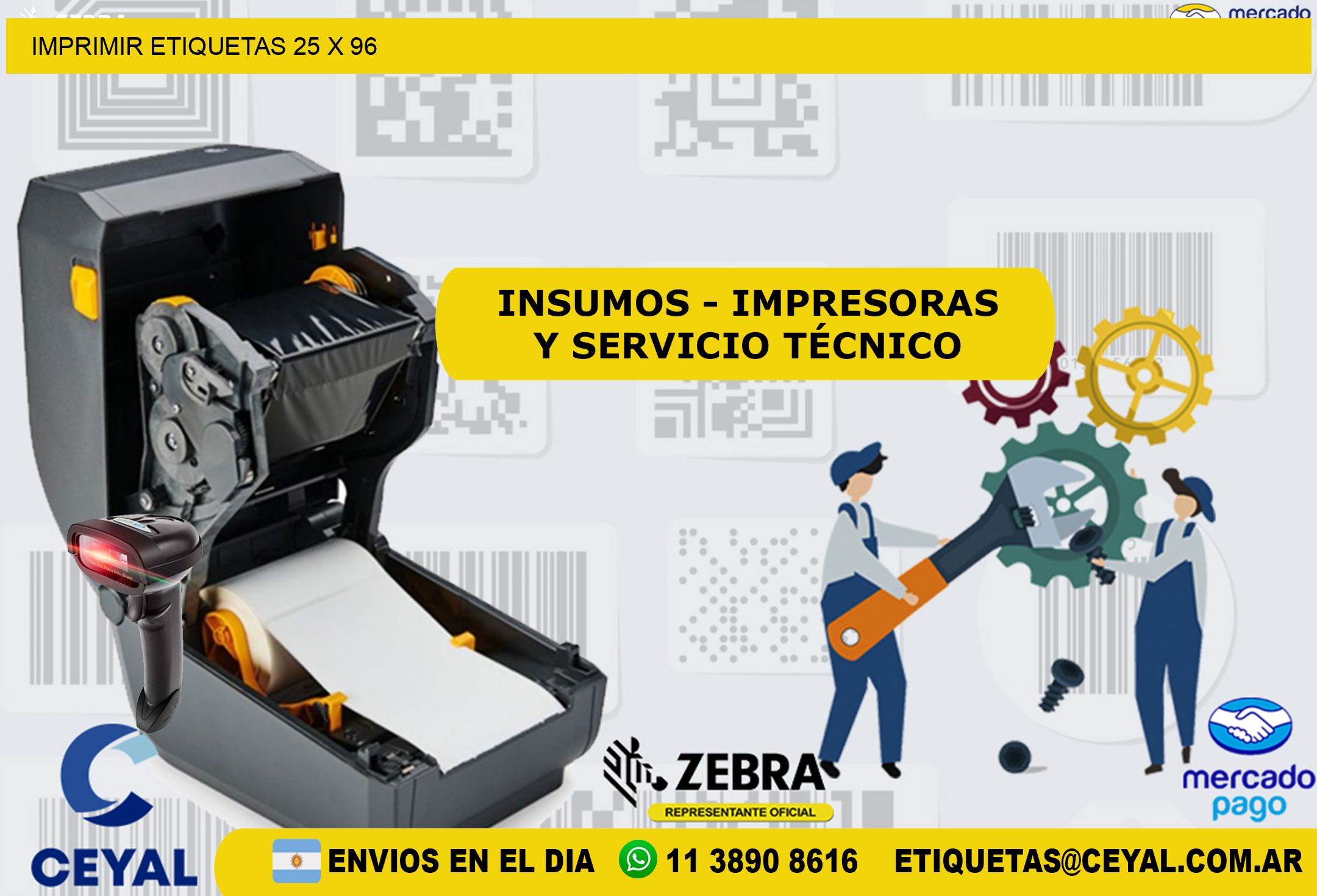 IMPRIMIR ETIQUETAS 25 x 96