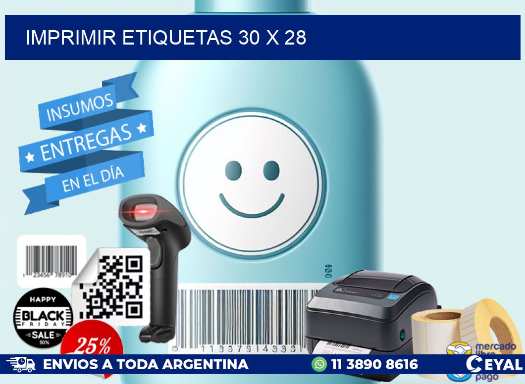 IMPRIMIR ETIQUETAS 30 x 28
