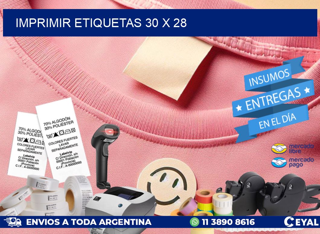 IMPRIMIR ETIQUETAS 30 x 28
