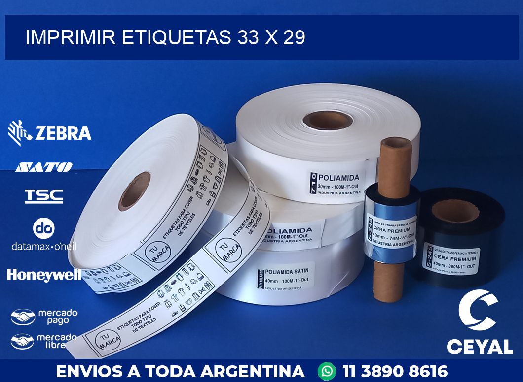 IMPRIMIR ETIQUETAS 33 x 29