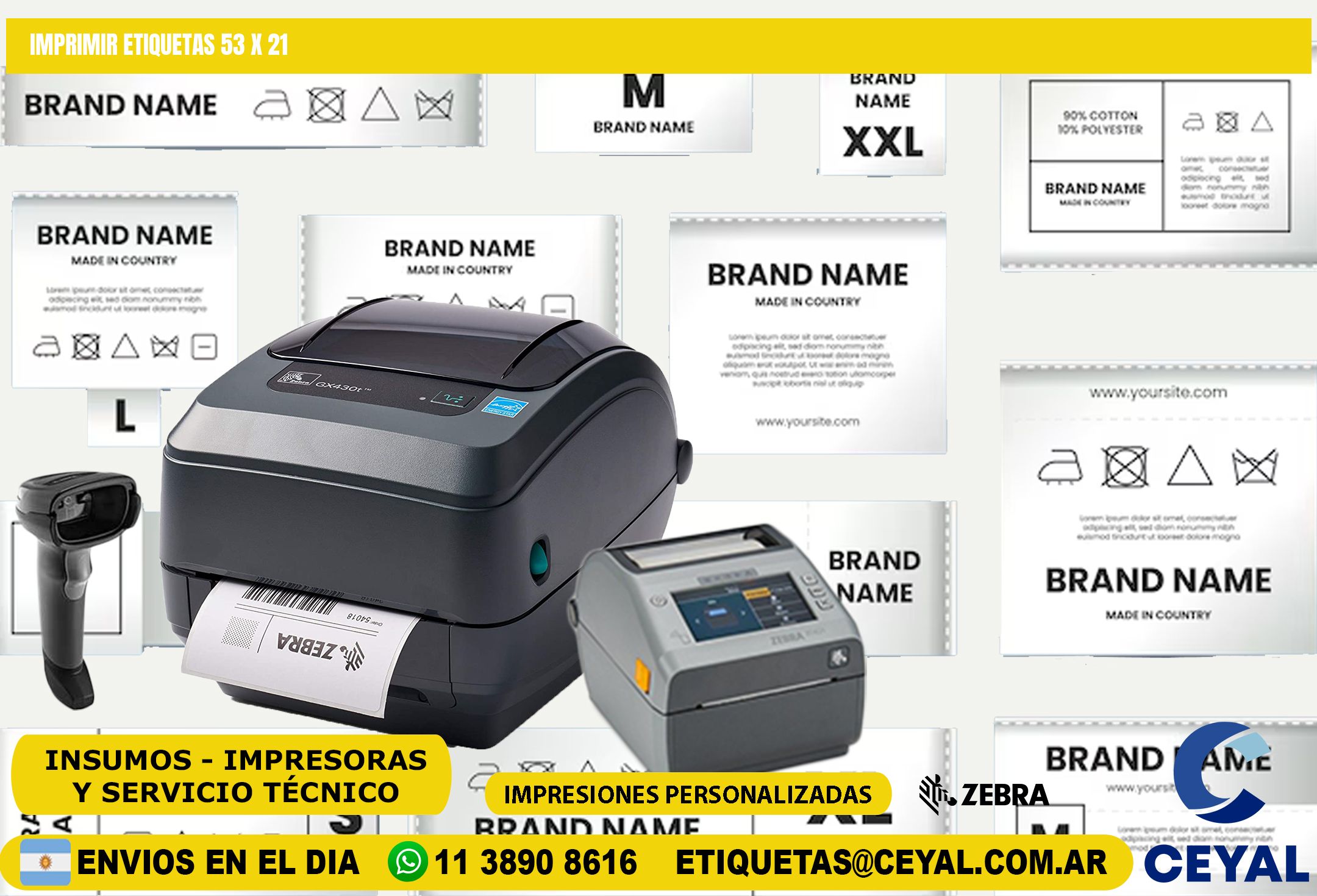IMPRIMIR ETIQUETAS 53 x 21