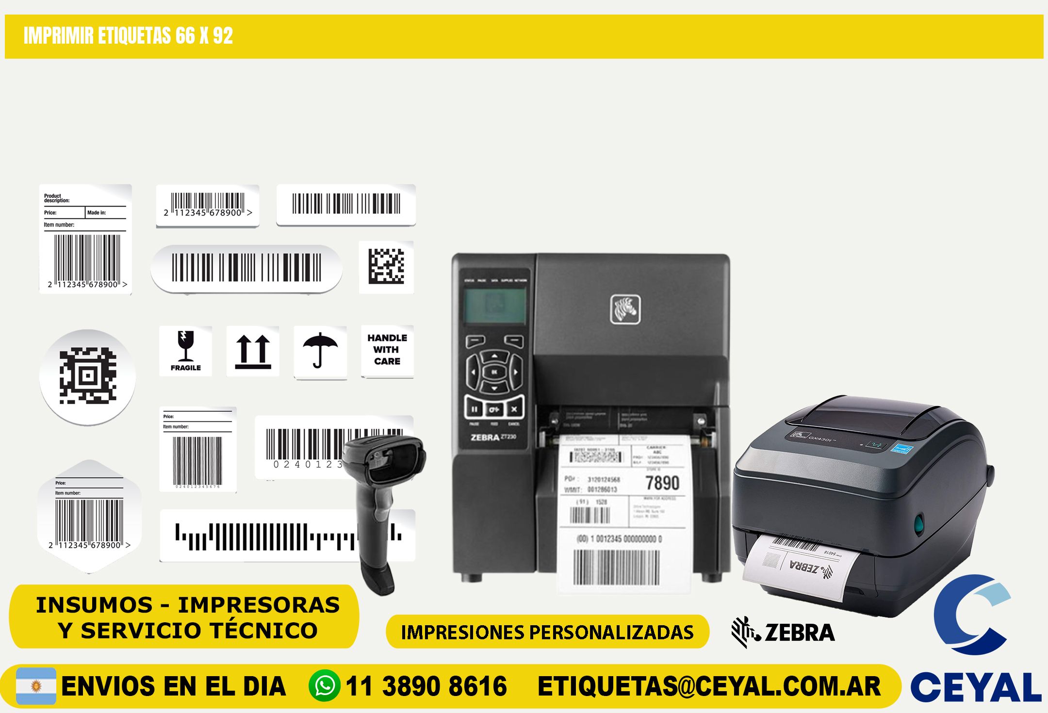 IMPRIMIR ETIQUETAS 66 x 92