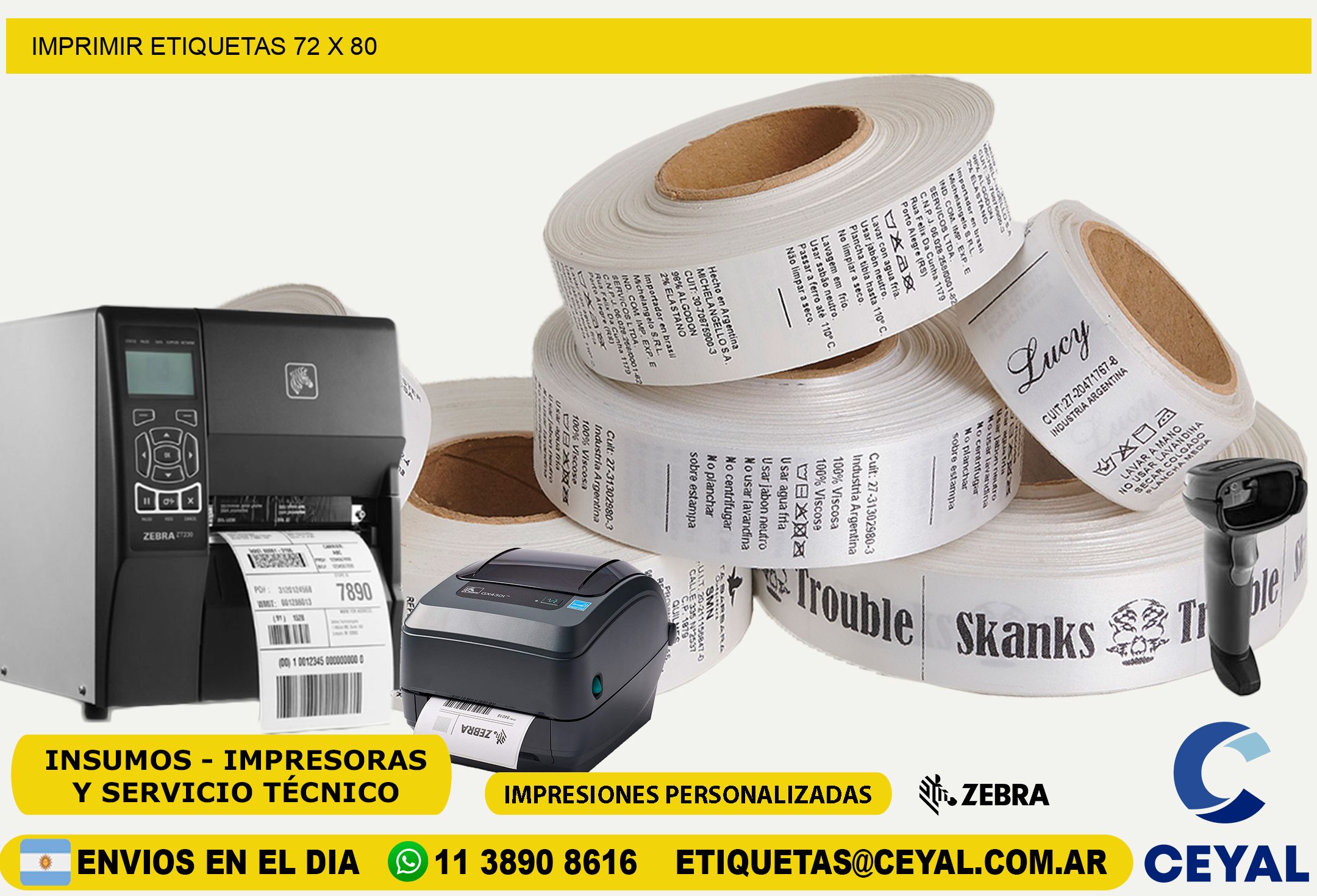 IMPRIMIR ETIQUETAS 72 x 80