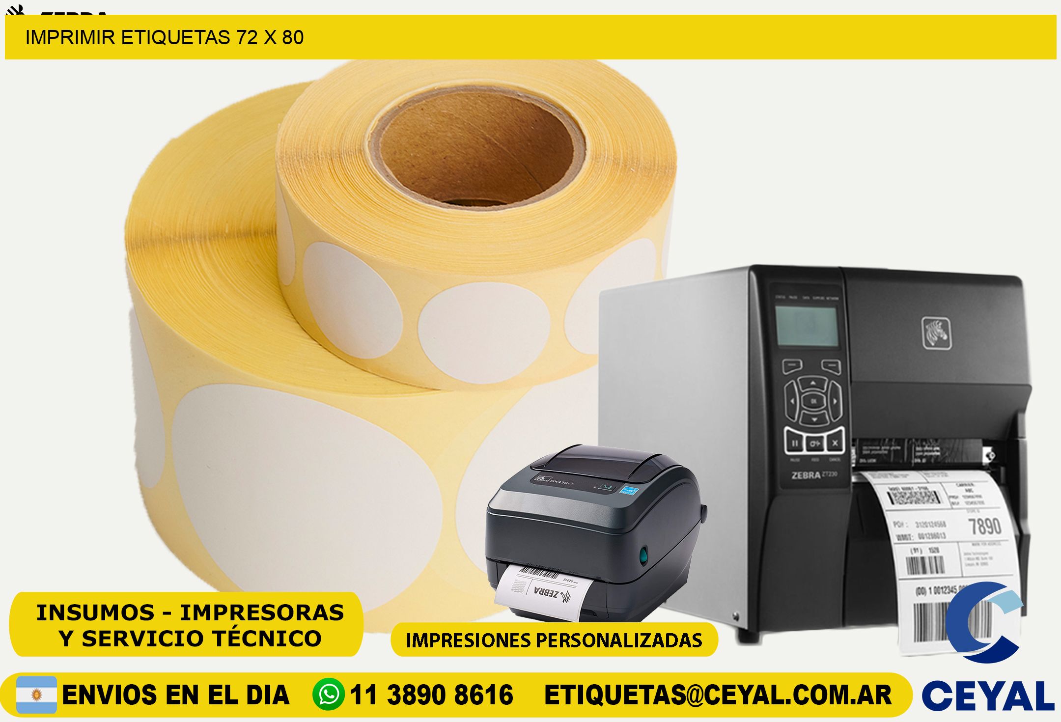 IMPRIMIR ETIQUETAS 72 x 80