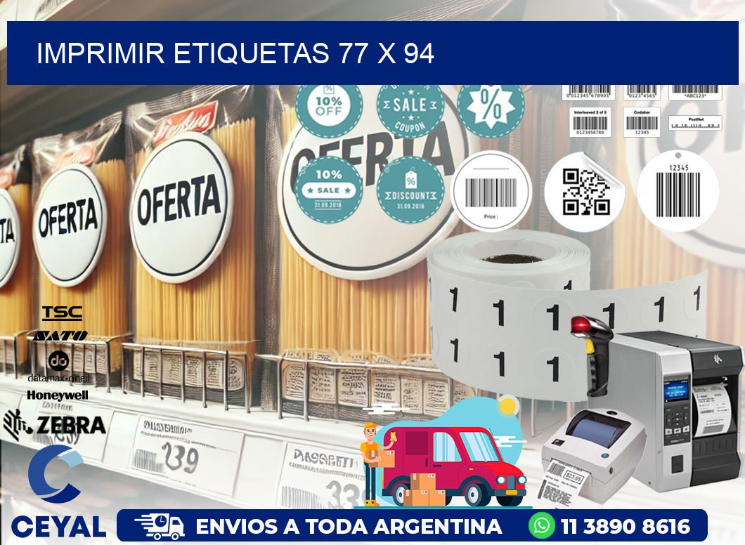 IMPRIMIR ETIQUETAS 77 x 94