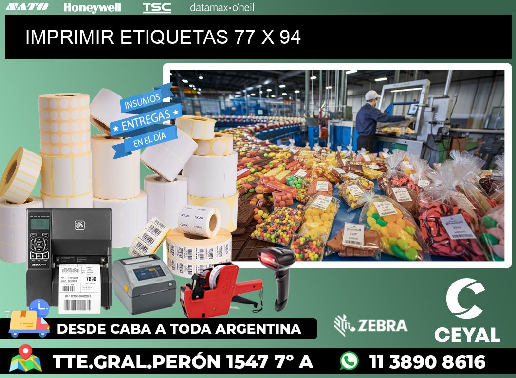 IMPRIMIR ETIQUETAS 77 x 94