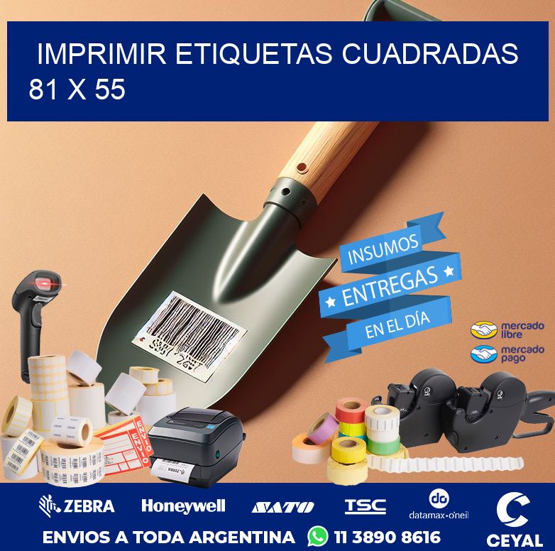 IMPRIMIR ETIQUETAS CUADRADAS 81 x 55