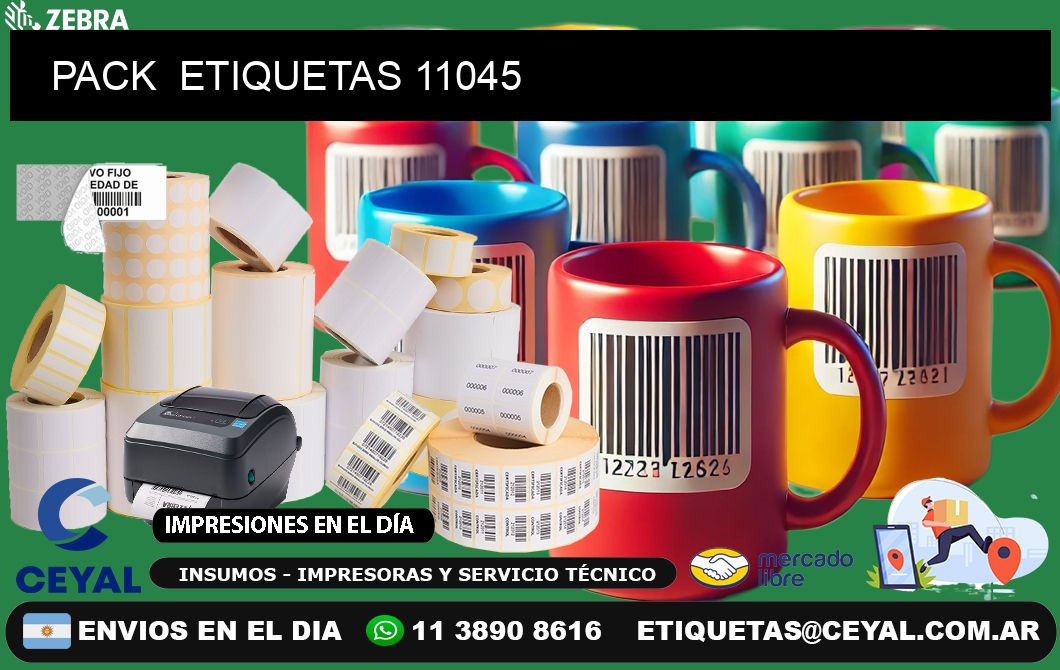 PACK  ETIQUETAS 11045