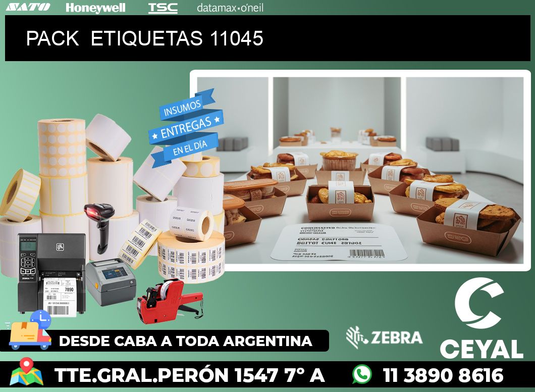 PACK  ETIQUETAS 11045
