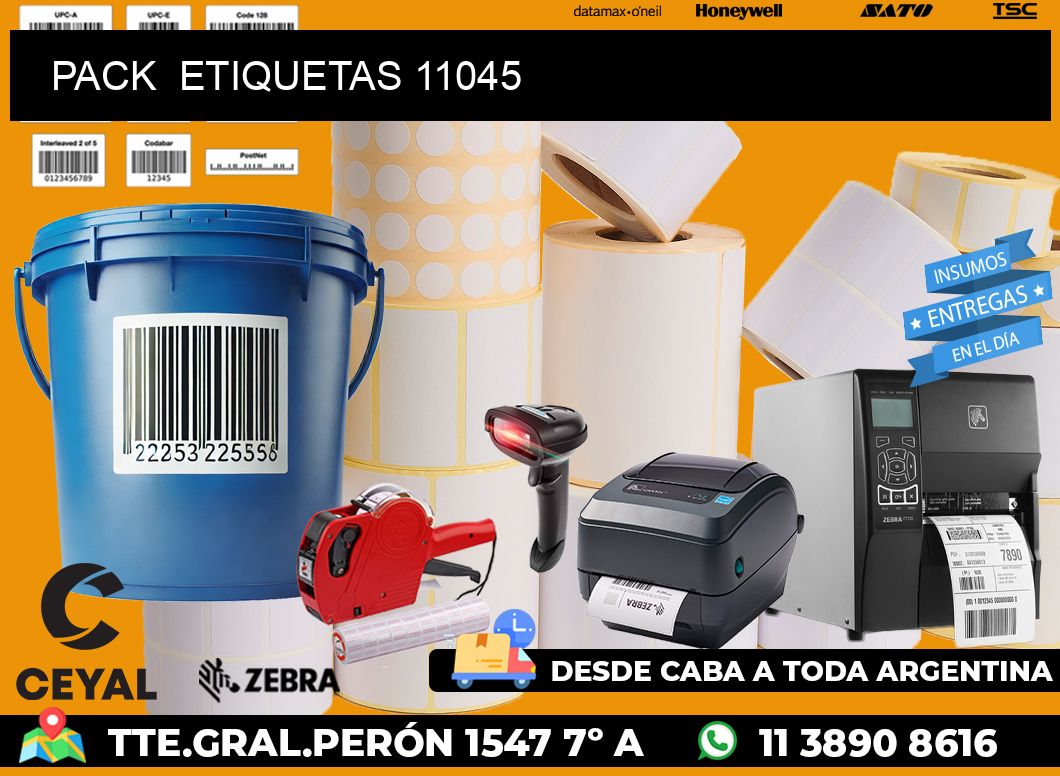 PACK  ETIQUETAS 11045