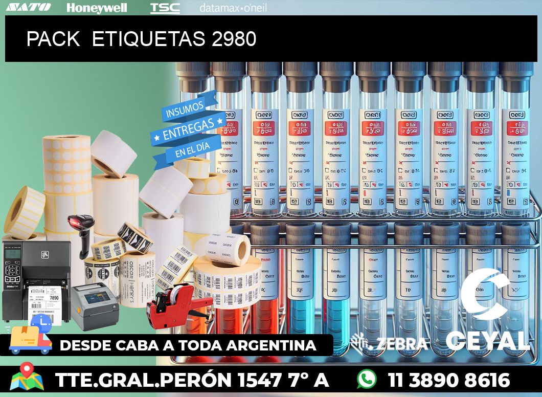 PACK ETIQUETAS 2980