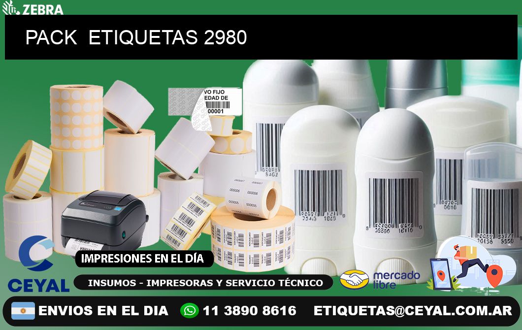 PACK ETIQUETAS 2980