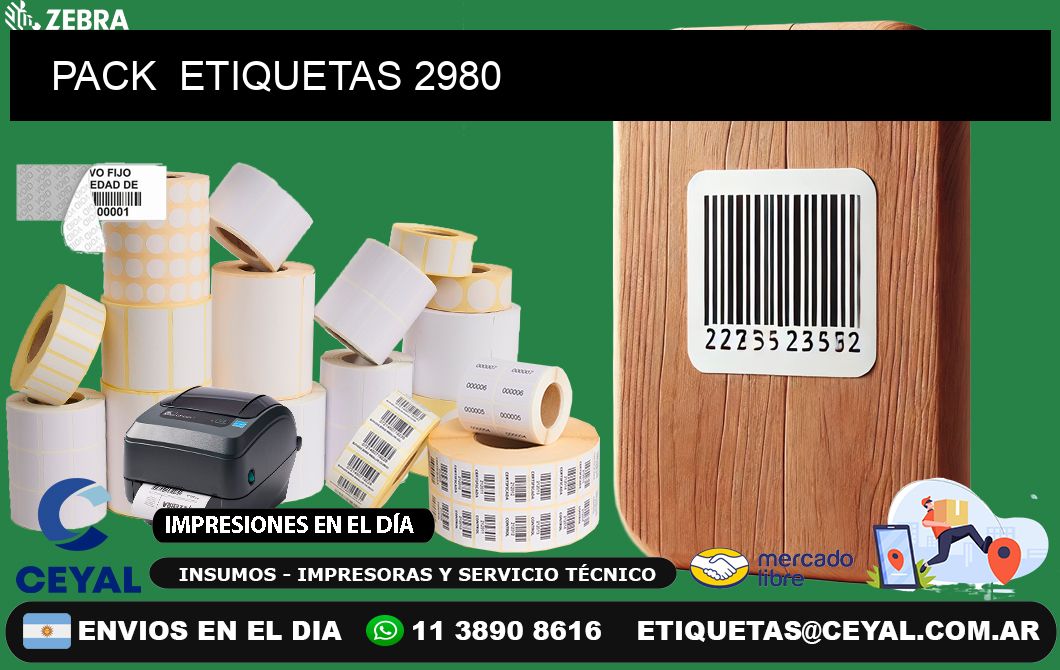 PACK ETIQUETAS 2980