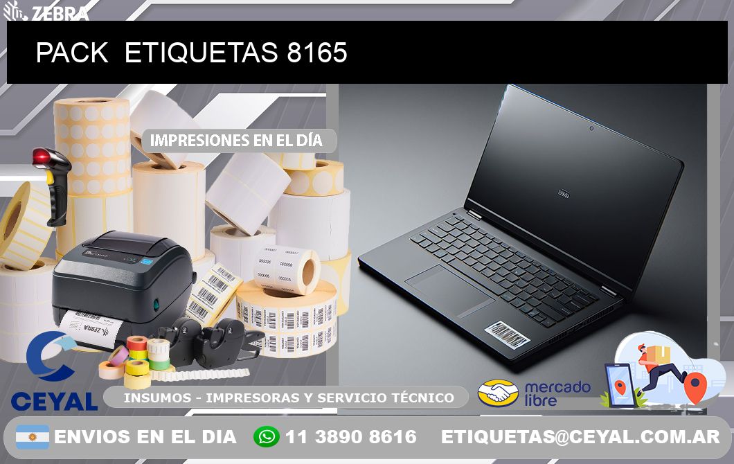 PACK  ETIQUETAS 8165