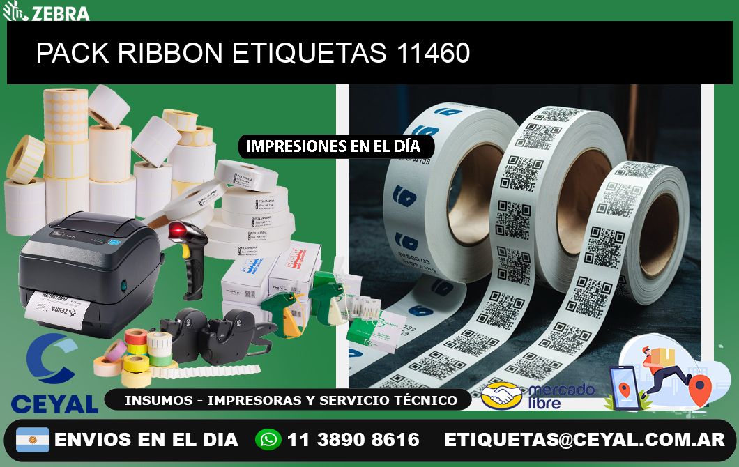 PACK RIBBON ETIQUETAS 11460