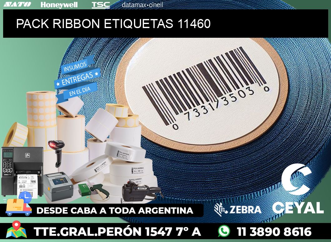 PACK RIBBON ETIQUETAS 11460
