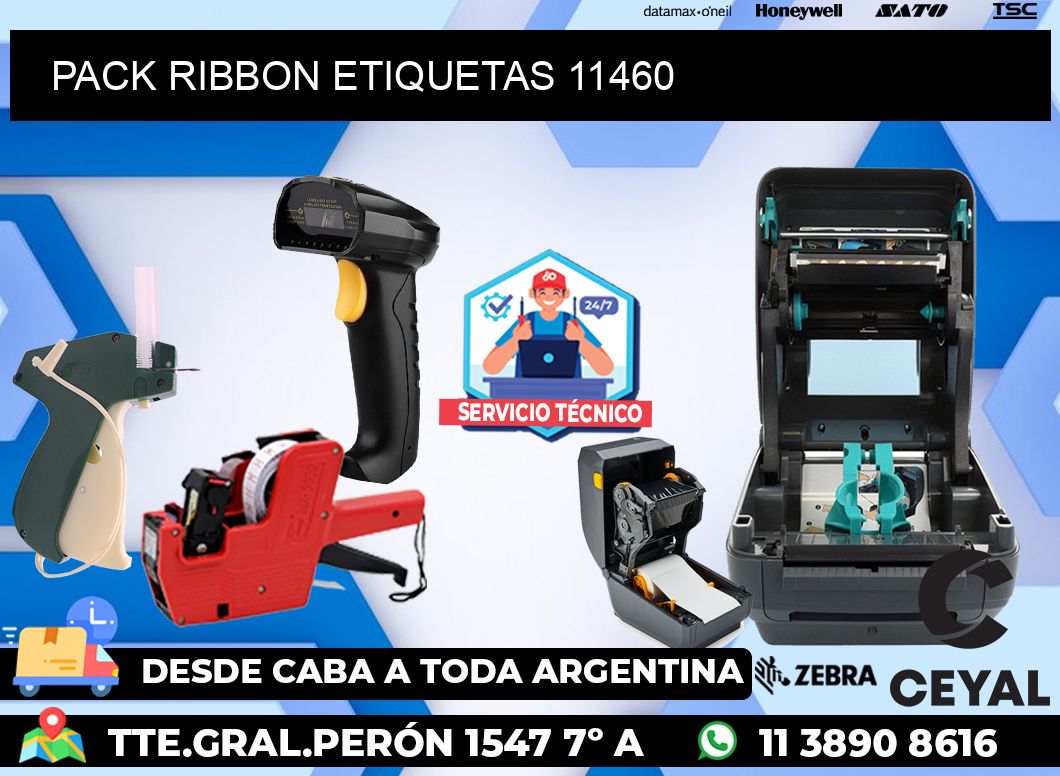 PACK RIBBON ETIQUETAS 11460
