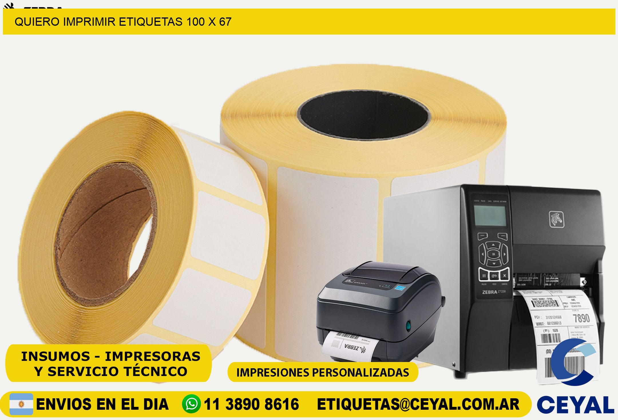 QUIERO IMPRIMIR ETIQUETAS 100 x 67
