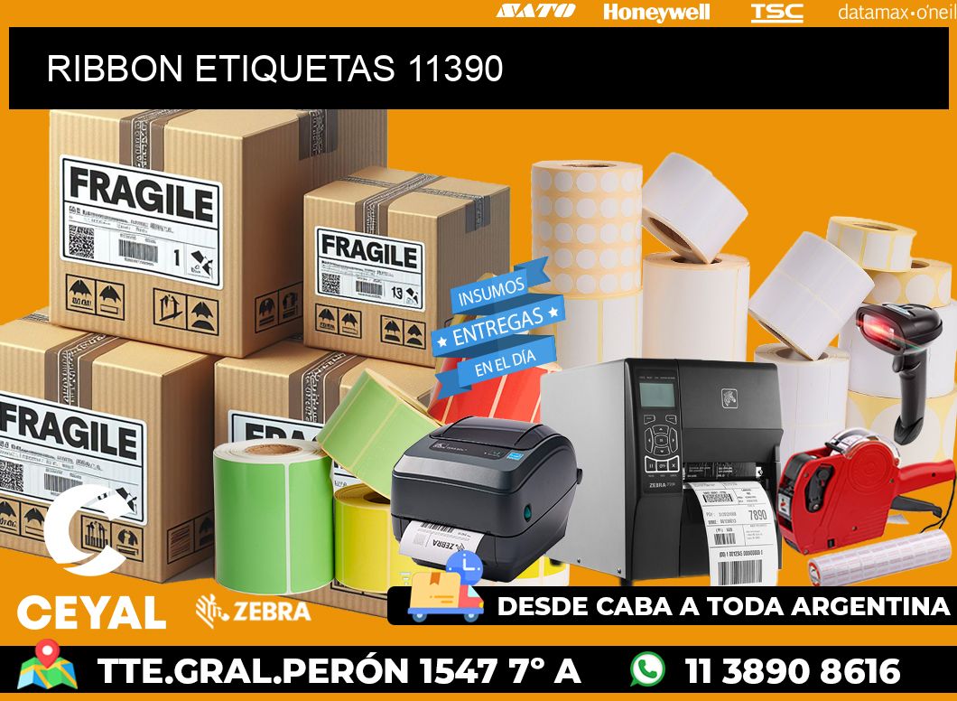 RIBBON ETIQUETAS 11390