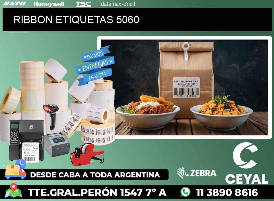 RIBBON ETIQUETAS 5060