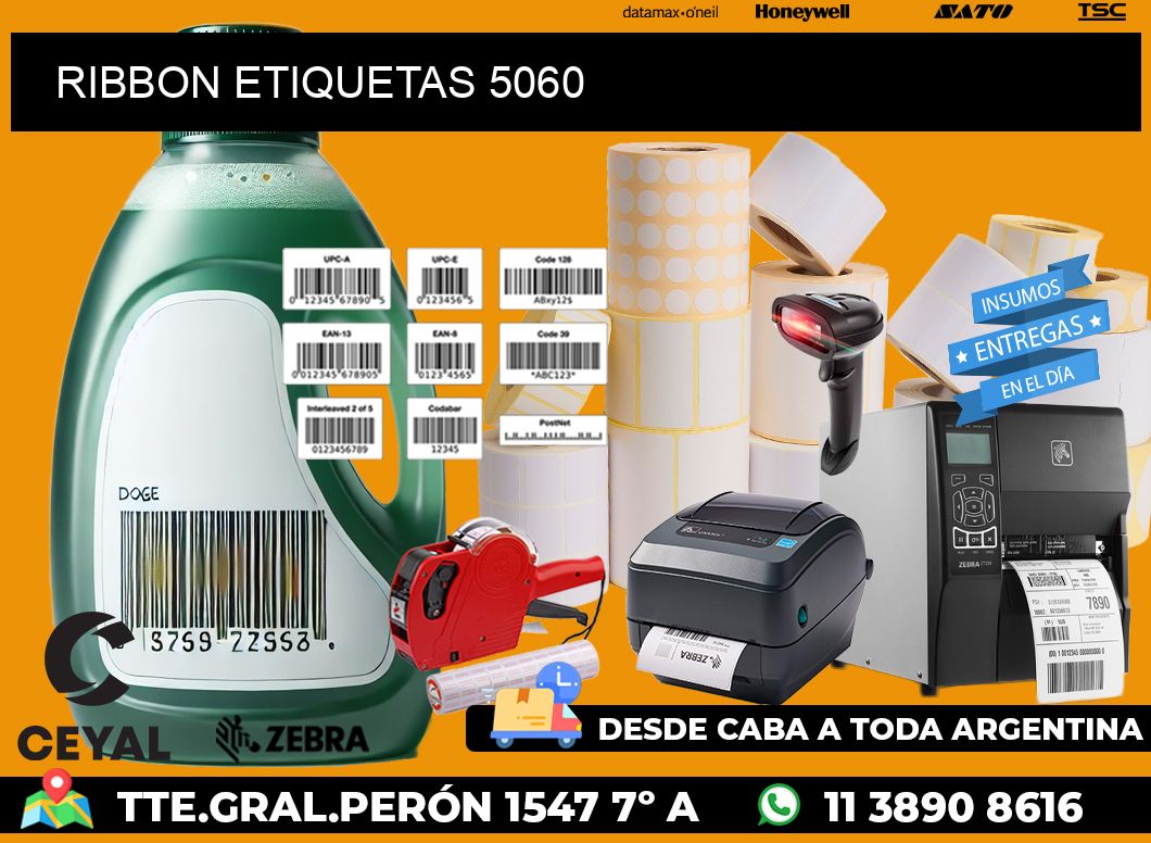 RIBBON ETIQUETAS 5060
