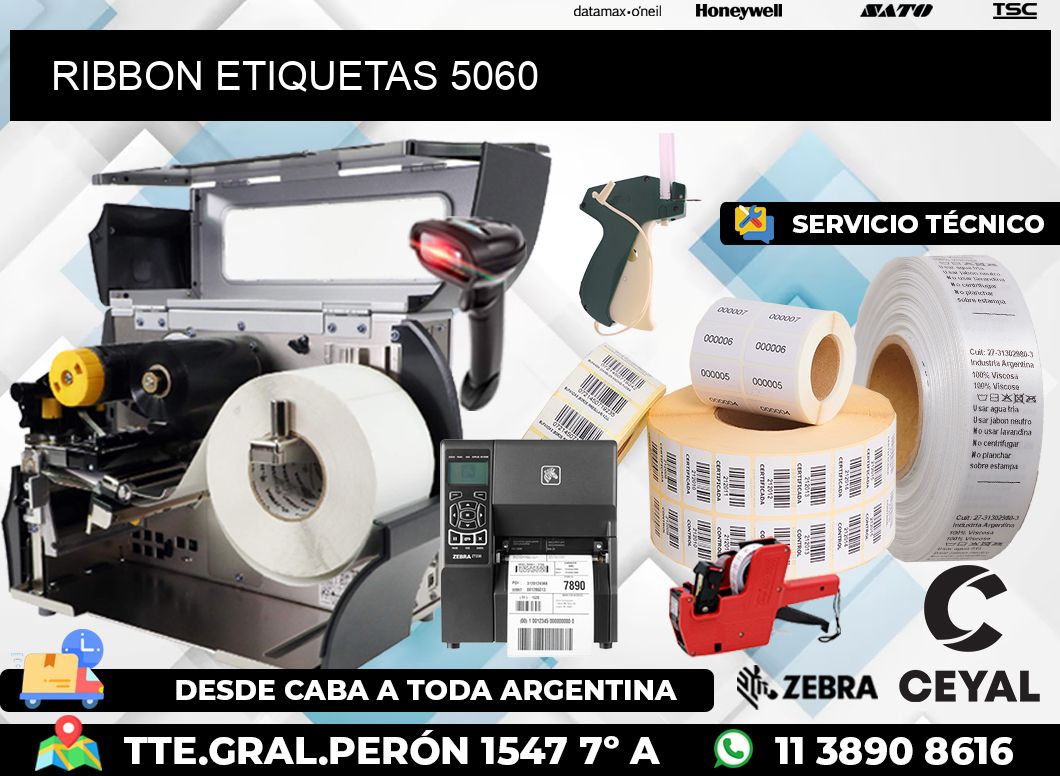 RIBBON ETIQUETAS 5060