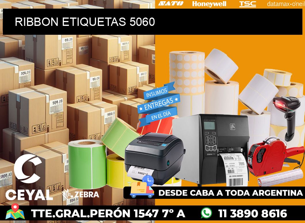 RIBBON ETIQUETAS 5060