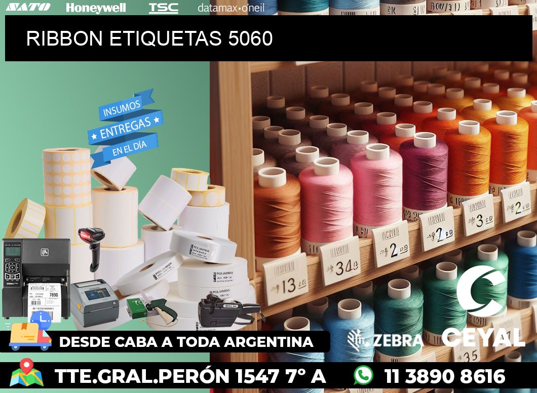RIBBON ETIQUETAS 5060
