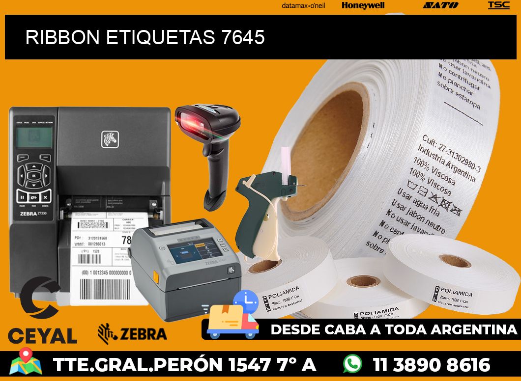 RIBBON ETIQUETAS 7645
