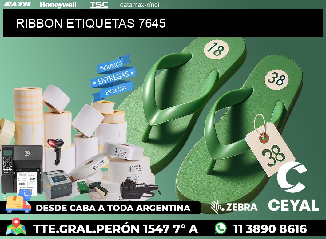 RIBBON ETIQUETAS 7645
