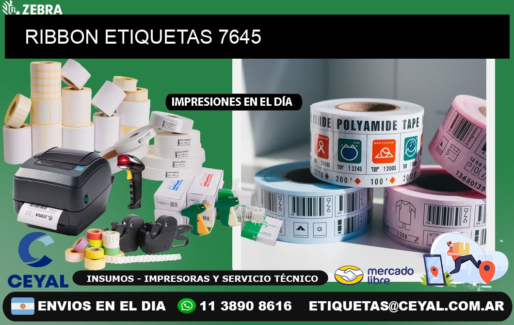 RIBBON ETIQUETAS 7645