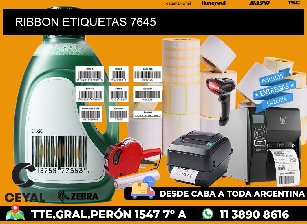 RIBBON ETIQUETAS 7645