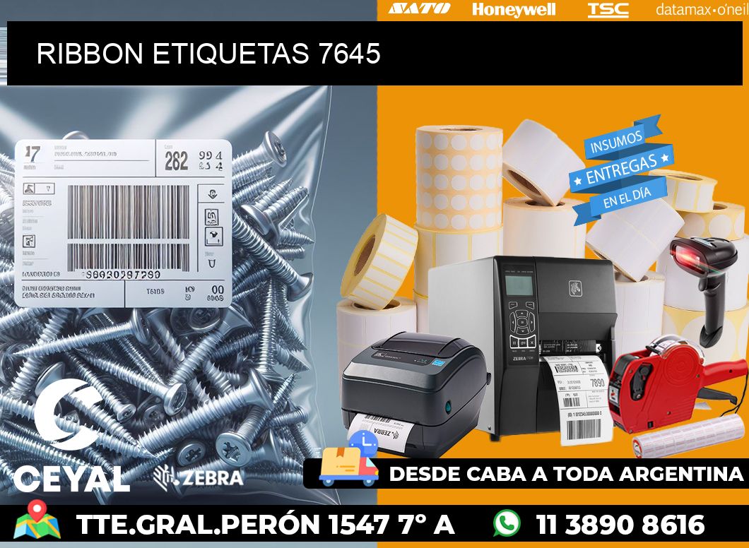 RIBBON ETIQUETAS 7645